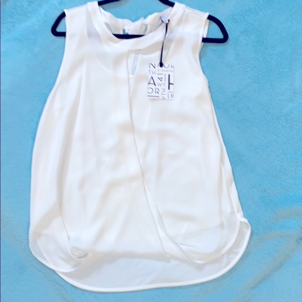 41 Hawthorn Clearwater mixed material blouse L